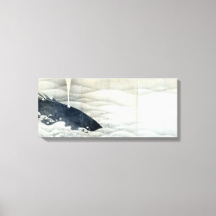 Toile Écrans d'éléphants et de baleines par Ito Jakuchu