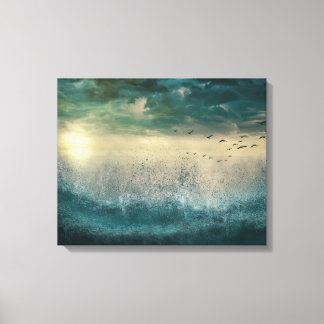 Toile Écraser des vagues
