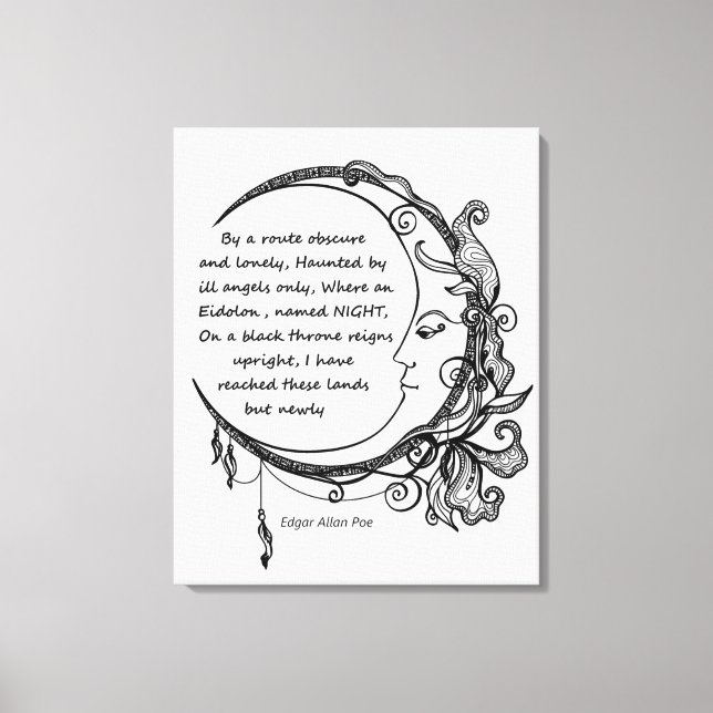 Toile Edgar Allan Poe Dreamland Dreamland (Recto)