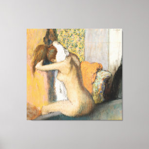 Toile Edgar Degas   après Bath, cou de séchage de femm