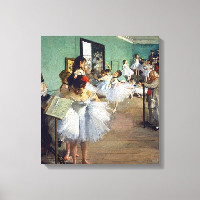 Toile Edgar Degas - Classe Danse (Recto)