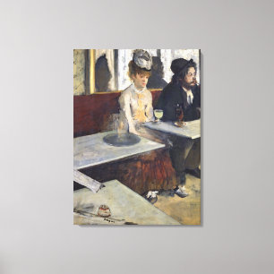 Toile Edgar Degas   Dans un Café, ou l'Absinthe