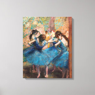 Toile Edgar Degas - Danseuses en bleu