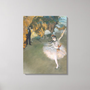 Toile Edgar Degas L'étoile ou la danseuse sur scène