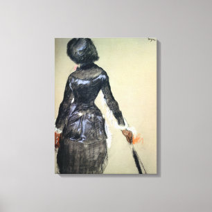 Toile Edgar Degas   Mary Cassatt au Louvre