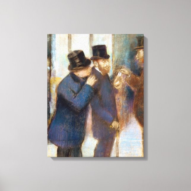Toile Edgar Degas Portraits à l'échange Stock (Recto)