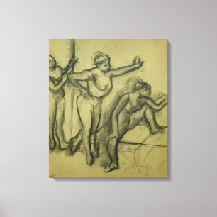 Toile Edgar Degas   Trois danseurs, vers 1900