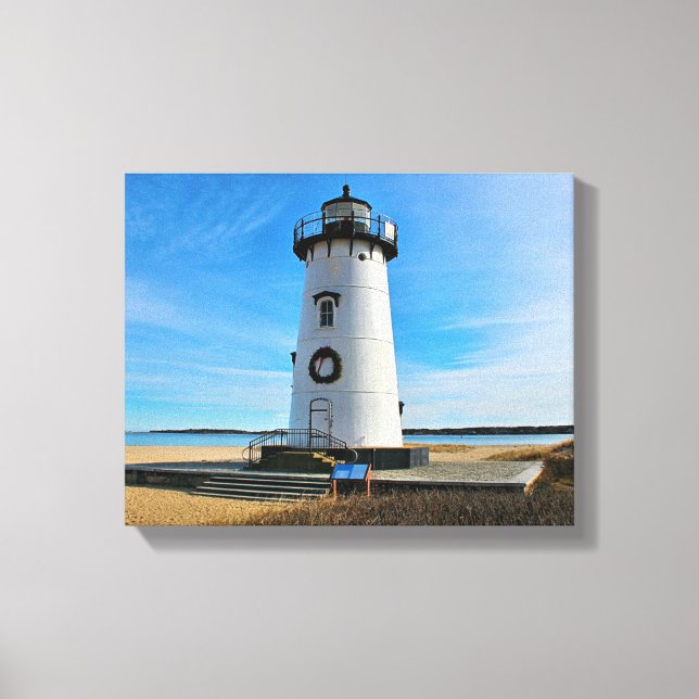 Toile Edgartown Lighthouse, Martha's Vineyard MA (Recto)