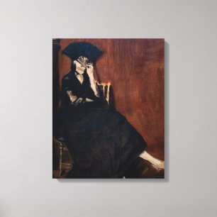 Toile Edouard Manet - Berthe Morisot avec un éventail