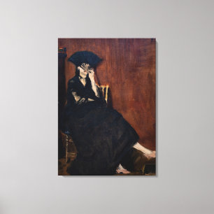 Toile Edouard Manet - Berthe Morisot avec ventilateur