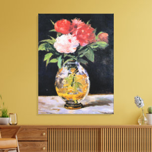Toile Edouard Manet - Bouquet de fleurs,