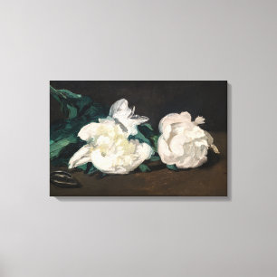Toile Edouard Manet - Branche des pivoines blanches, sec