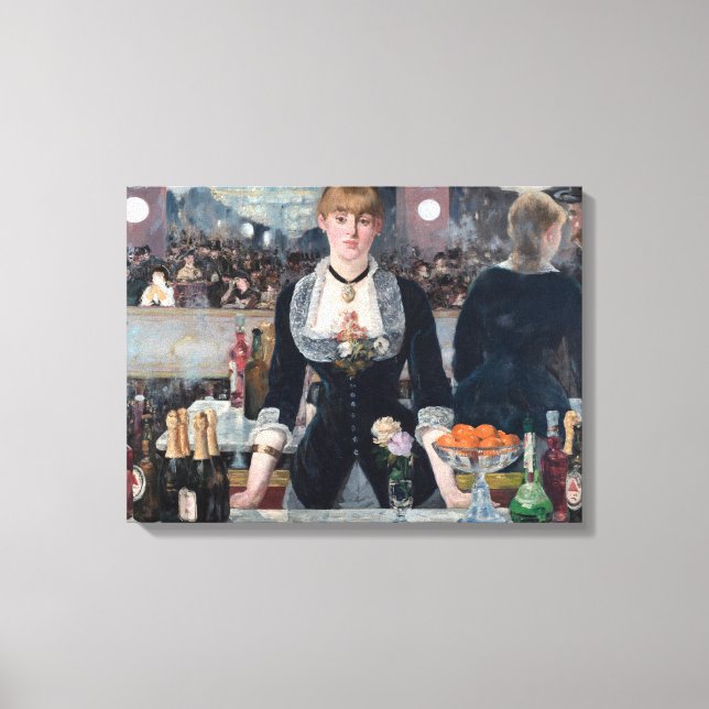 Toile Edouard Manet - Un bar aux Folies-Bergere (Recto)