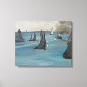 Toile Edouard Manet - Vue Mer, Temps Calme