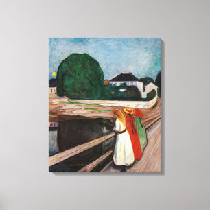 Toile Edvard Munch - Les Filles sur le Pont