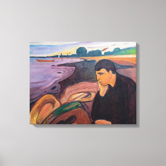 Toile Edvard Munch - Melancholy 1894 (Recto)
