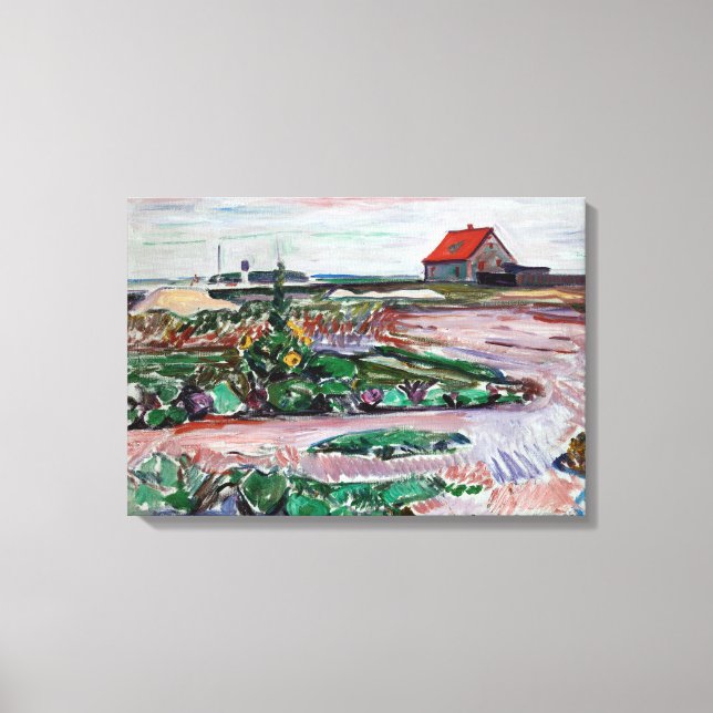 Toile Edvard Munch - Seashore. Paysage près de Lubeck (Recto)