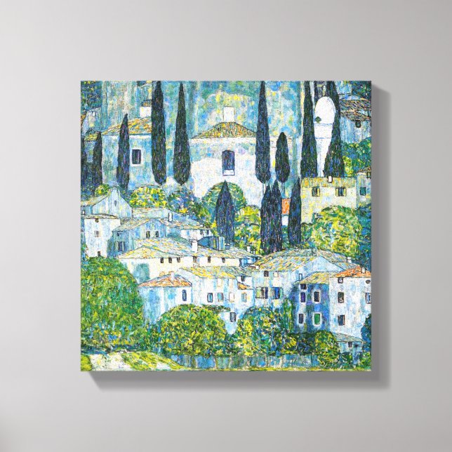 Toile Église à Cassone par Gustav Klimt (Recto)