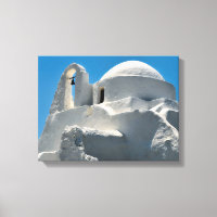 Église blanchie à la chaux, Mykonos, Grèce