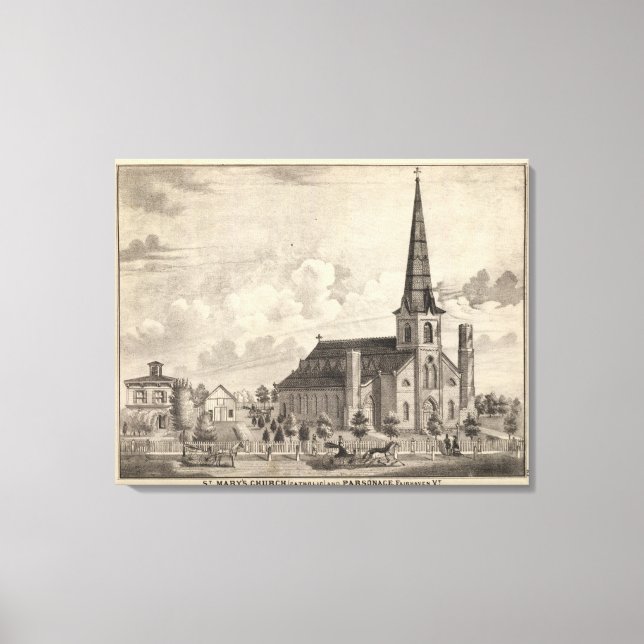 Toile Église catholique Sainte-Marie (Recto)