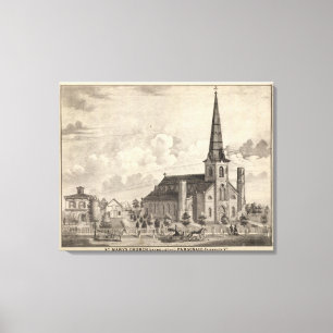 Toile Église catholique Sainte-Marie