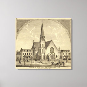Toile Église de la liberté est de coeur sacré