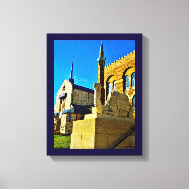 Toile Église et mosquée (Recto)