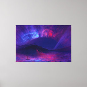 Toile ÉGLISE FREDERIC EDWIN - Aurora Borealis (1865) -