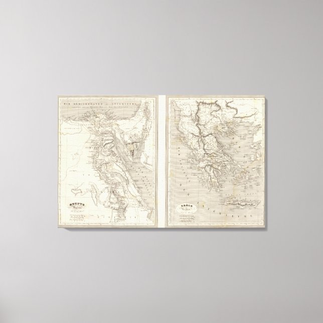 Toile Egypte ancienne, Grèce ancienne (Recto)