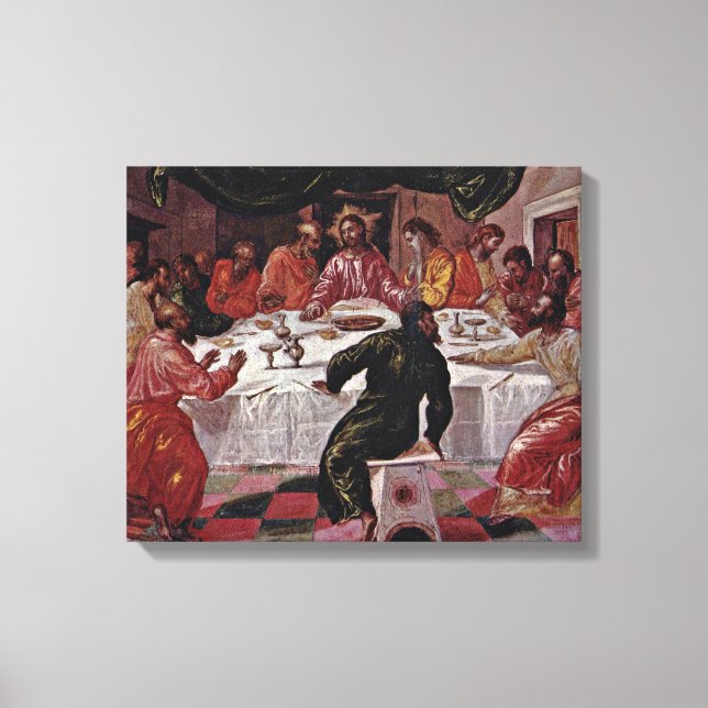Toile El Greco - La Dernière Cène (Recto)