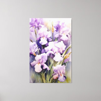 Toile Élégance gracieuse des Iris