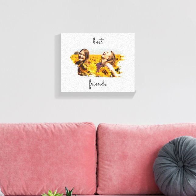 Toile Elégant BFF meilleurs amis pour toujours (Insitu(Salon))