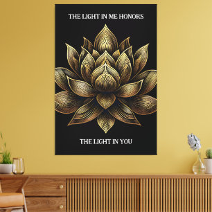 Toile Elégant Lotus Lotus Fleur La Lumière en moi ...