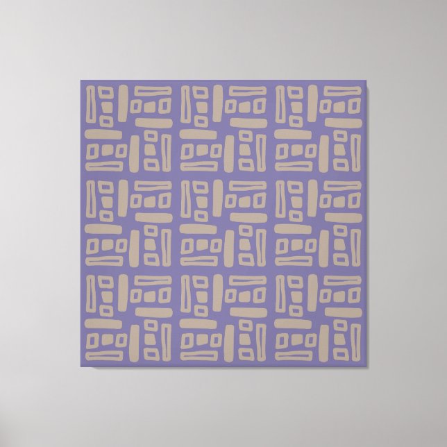 Toile Elegant Purple  Abstract Pattern (Recto)