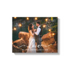 Élégant Script Love Mariage Marié Groom Photo