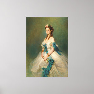 Toile Élégante princesse Alexandra Portrait Vintage