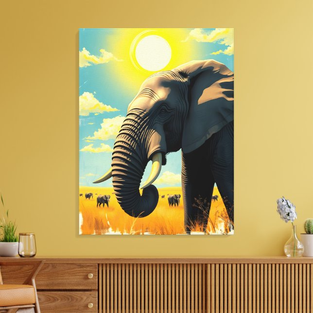 Toile Eléphant (Insitu(Salon))