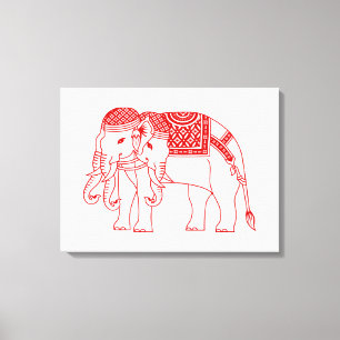Toile Elephant blanc thaïlandais Erawan