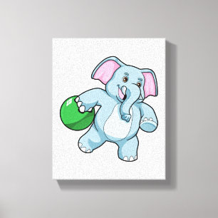 Toile Éléphant de bowling