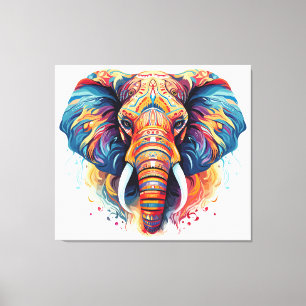 Toile Eléphant de style bohémien