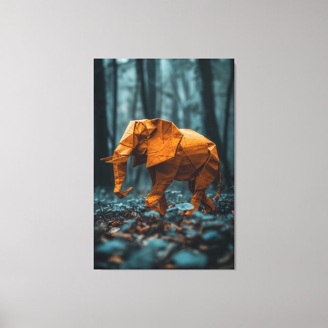 Toile Eléphant en papier (Recto)