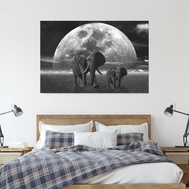 Toile Eléphants (Insitu(Chambre))