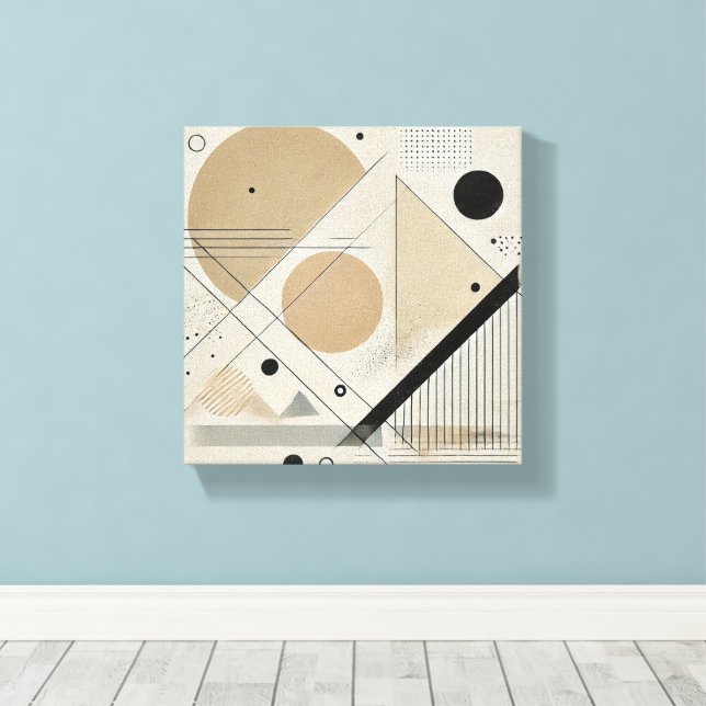 Toile Élever votre espace avec cet Art Moderne saisissan (Insitu (Plancher de Bois))