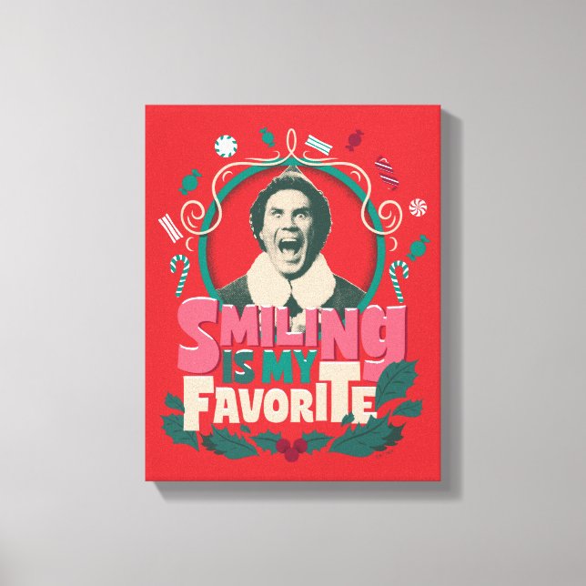 Toile Elfe - Sourire est mon préféré (Recto)