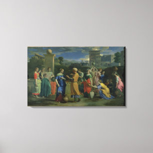 Toile Eliezer and Rebecca at the Well, 1648 (oil on canv