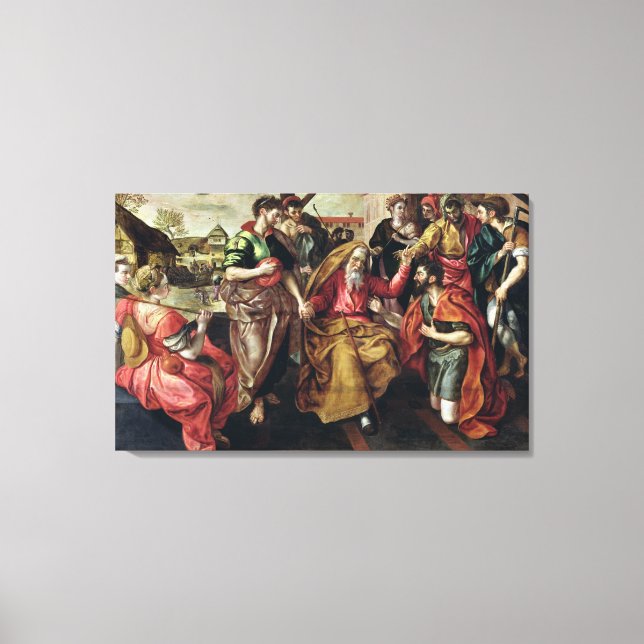 Toile Eliezer Demandant Rebecca à Marry Isaac, 1562 (Recto)