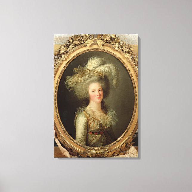 Toile Elisabeth de France a appelé Madame Elisabeth (Recto)