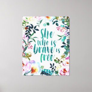 Toile Elle qui est courageuse