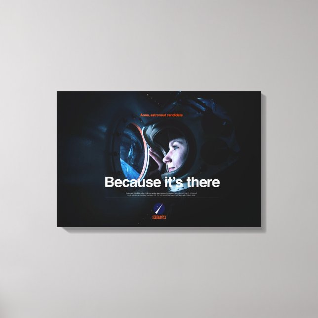 Toile Emballée Premium Parce qu'elle est là (Recto)