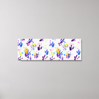 Toile empreintes de pingouin